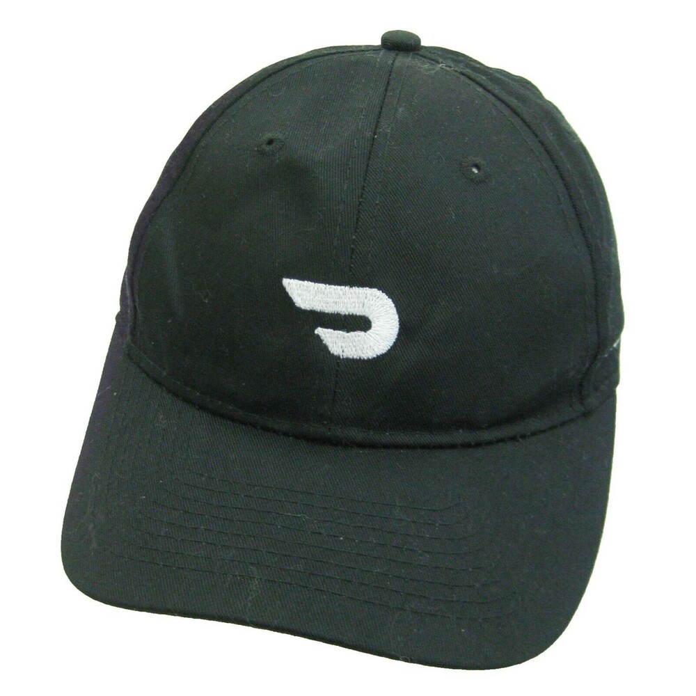 DOORDASH Delivery Men's Black Baseball Cap Logo Hat (Adult Adjustable) Work Gig